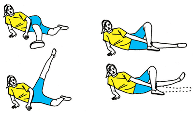 Varicosis exercises on the feet